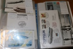 ZEPPELIN. Samling zeppelinfrimärken och även modern zeppelinpost i en pärm.