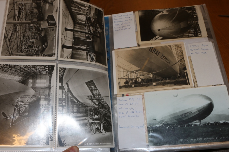 ZEPPELIN. Fantastisk samling zeppelinpost om/med de två luftskeppen LZ 127 ("Graf Zeppelin") och LZ 129 ("Hindenburg").