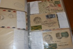 ZEPPELIN. Fantastisk samling zeppelinpost om/med de två luftskeppen LZ 127 ("Graf Zeppelin") och LZ 129 ("Hindenburg").