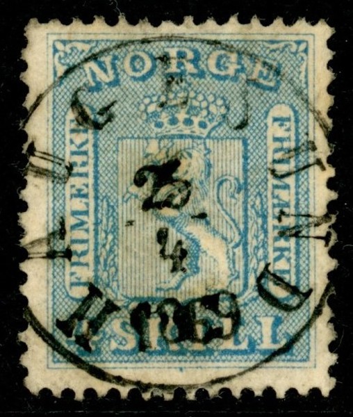 F8. Med en perfekt stämpel HAUGESUND 25.4.1869