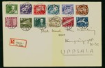 F246-57 (2-s). Lokalt skickat fdc UPPSALA 20.2.36. Några smärre riss i kuvertet.
