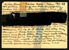 TYSKLAND/REICH. Intressant brevkort sänt från WIEN till Sverige stpl 17.1.45. Notera den kraftiga censuren i svärta på baksidan! (ett långt riss förstärkt med en fastsättare).