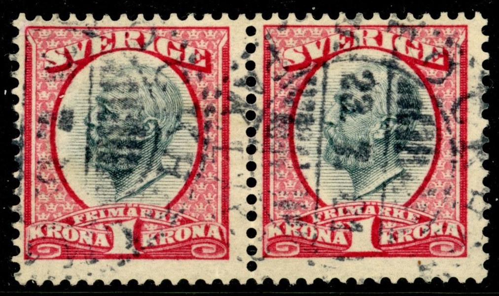 F60vm. Stämplat PAR med omvänd vm krona. Mycket ovanligt, särskilt som par!