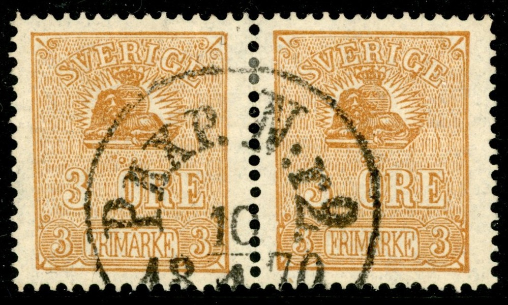 F14B. Vackert, välcentrerat PAR, PKXP N:r 2 10.4.1870