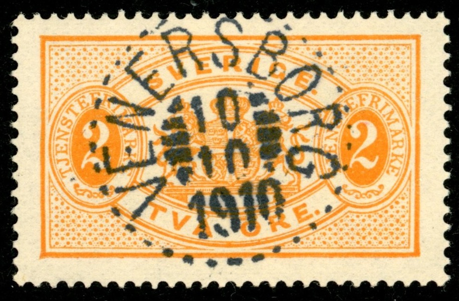 Tj11. VENERSBORG 10.10.1910. Praktex med stämpelkuriosa!