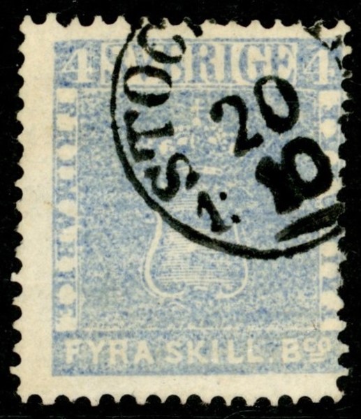 F2k2. Fräscht och felfritt ex av en svår nyans. Delstämpel STOCKHOLM. Signerat Strandell.