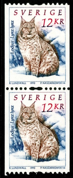 F1777b. Postfriskt par med säkerhetstandning. F 400 kr