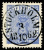F9h. STOCKHOLM 3.10.1862. Vackert ex (kt) med attest HOW "mycket gott exemplar".