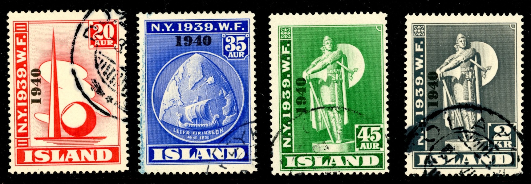 F256-59. Stpl serie påtryck "1940". Ovanligt. F 5000 kr