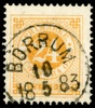 F34e. BÖRRUM 10.5.1883. Fräscht ex nyansbestämt av Mats G. Nilsson.