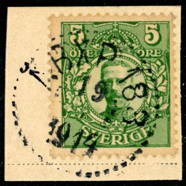 F79. ÅBXP 188 19.X.1914 på klipp. Postal 300 kr