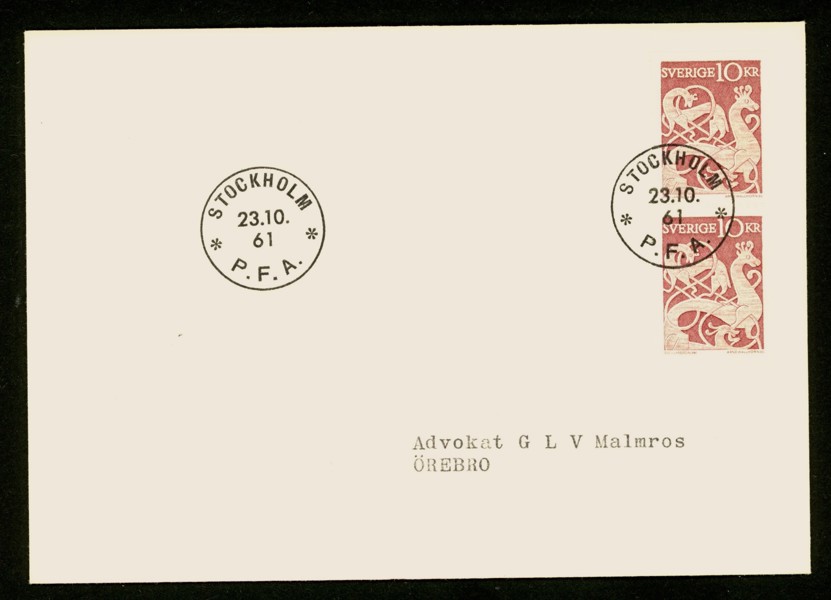 F528BB. 23.10.61. Bildsten BB-par utan vinjett.