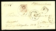Rekommenderat brev till Göteborg stpl KÅREHOGEN 16.9.1885. Frankerat med 30 öre ringtyp, transitstpl OROUST 17.9.1885 och utbärningsstämpel GÖTEBORG 1.TUR 18.9. Vackert litet brev!