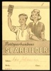 Postsparbankens sparbilder. Häfte med alla tre sidorna fulla med sparmärken.
