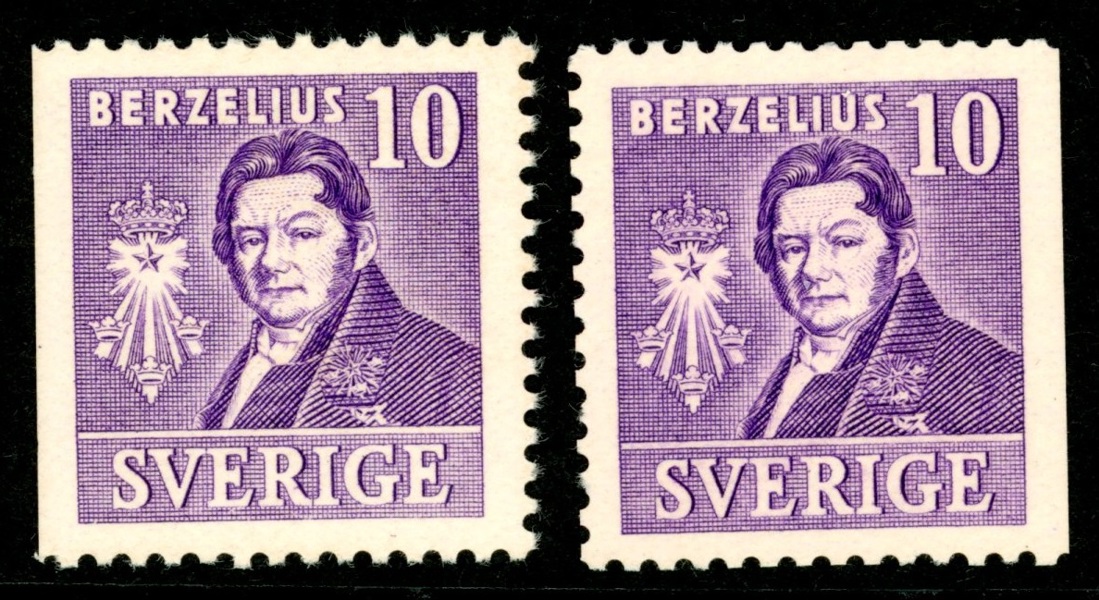 F320Bv + Bh. Postfriska ex av de 3-sidiga märkena. F 2200 kr