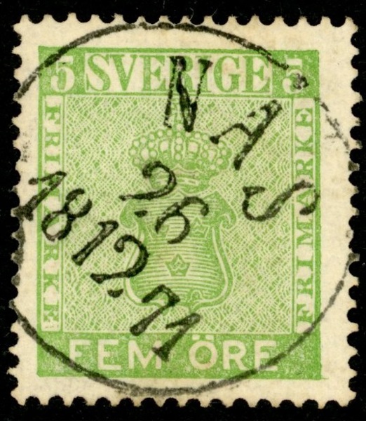 F7c2. NÅS 26.12.1871. Fint ex!