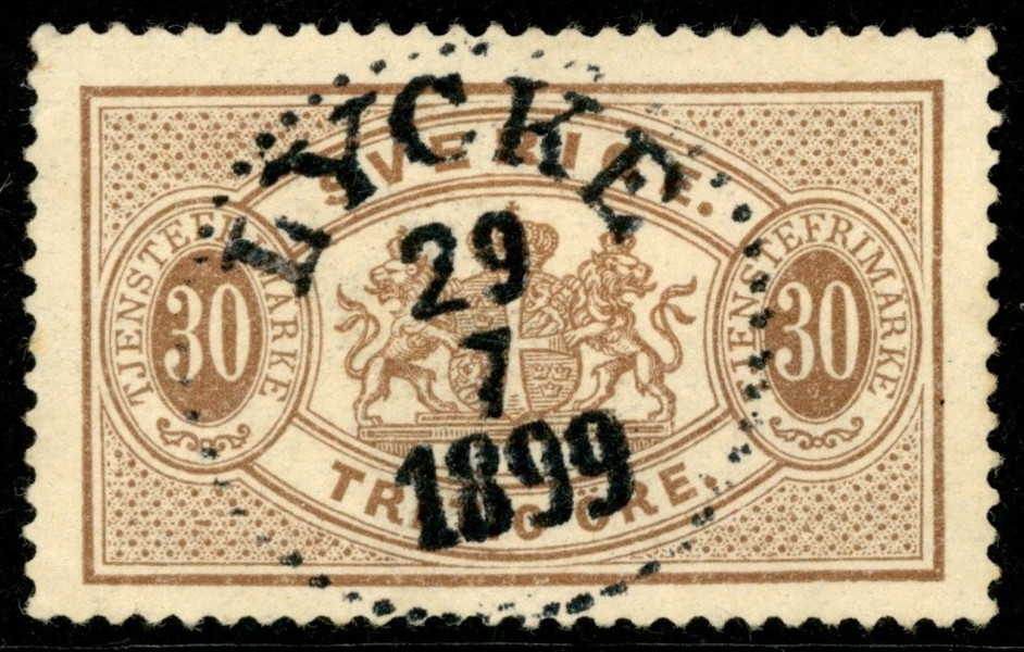 Tj21. LYCKE 29.7.1899. Vackert ex.