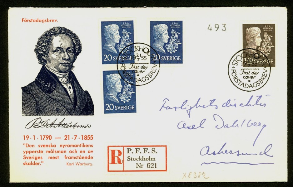 F476-77. 21.7.55. Med vinjett enl bild.