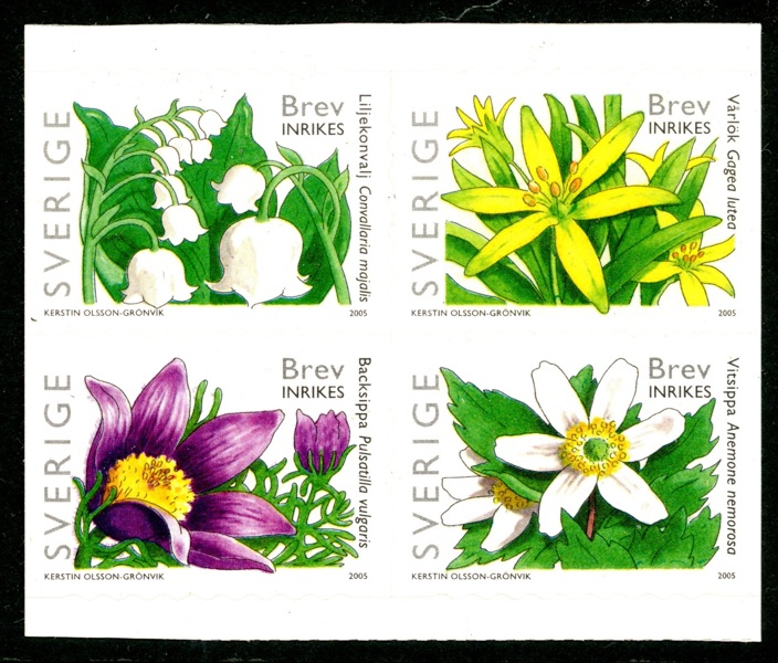 SH18B2. Postfriskt 4-block med "grov" tandning. F 400 kr