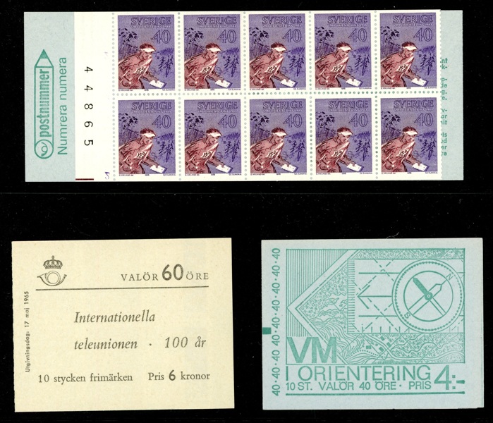 Lot med tre häften i god kvalitet. H170B är omvänt utan markering. Undre häftet H210 har RT + cyls 2 så båda orienteringshäftena är alltså dubblar.