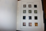 TYSKLAND/REICH. Omfattande samling 1872-1945 i tre påkostade Leuchtturm förtrycksalbum med kassetter.