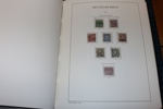 TYSKLAND/REICH. Omfattande samling 1872-1945 i tre påkostade Leuchtturm förtrycksalbum med kassetter.