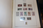 FRANKRIKE. Samling 1849 till 1969 i två förtrycksalbum med fickor (Leuchtturm+SAFE). 