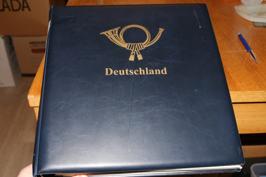 TYSKLAND/Besittningar och avstämningsområden 1.VK. Samling i Safe-album med mängder av material.