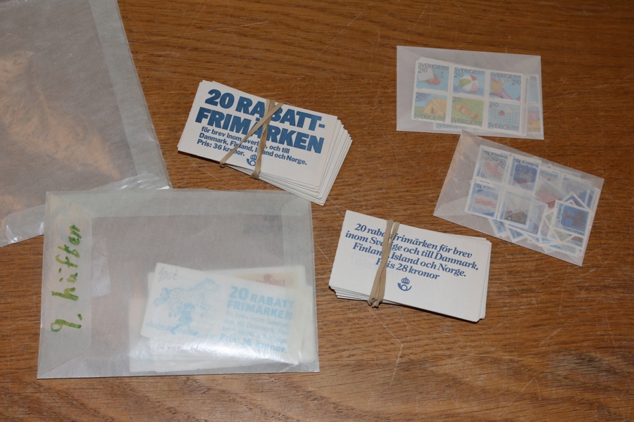 37 rabatthäften Norden + 135 lösa rabattmärken.