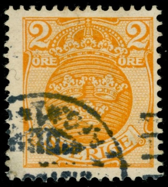 F69vm. Stpl ex med omvänd vm krona. Sällsynt! F 8000 kr