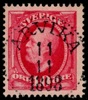 F54vm8. ARVIKA 11.11.1898. Praktstämplat ex med delat omvänt vm.