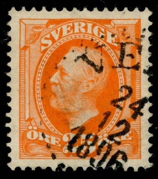 F57a. Tidigt stämplat ex 24.12.1896. Omvänt vm.