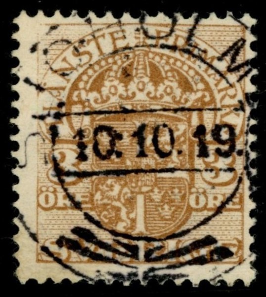 Tj42. SJÖHOLMEN 10.10.19. Ovanlig stämpel!