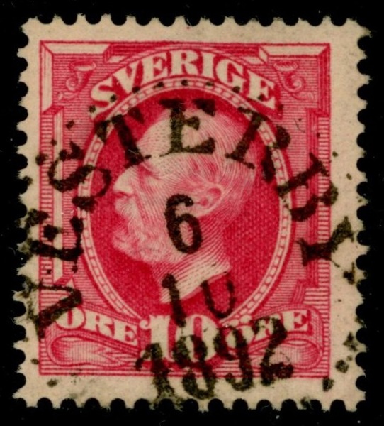 VESTERBY 6.10.1892. Bra stämpel.