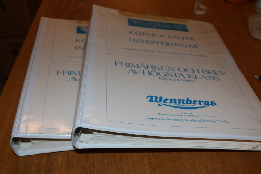 Svenska avarter 1920-36 i två pärmar. Ett måste för bandmärkessamlaren!