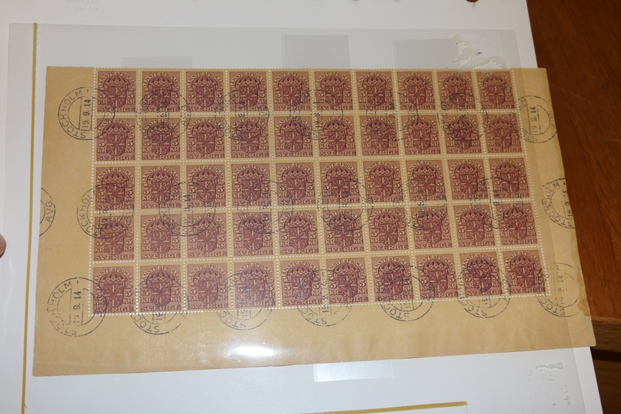 Tj39. Stpl HALVARK med 50 märken stpl STOCKHOLM 19.9.14. Sällsynt enhet!