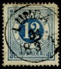 F21. LUNDA 31.3.1875. Svår Sörmlandsstämpel, dock felande hörntand. Postal 600 kr
