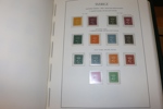 Synnerligen välfylld samling ostämplat/postfriskt 1855-1969 i Leuchtturmalbum med fickor.