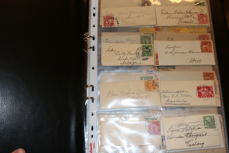 "Lilleputtar". Pärm brev och vykort i småformat, "prinsesskort". Ex Börje Wallberg.