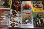 Dansband/musikgrupper. Samling med tonvikt på svenska dansband, ca 160 olika vykort i en pärm. Fascinerande tidsdokument!