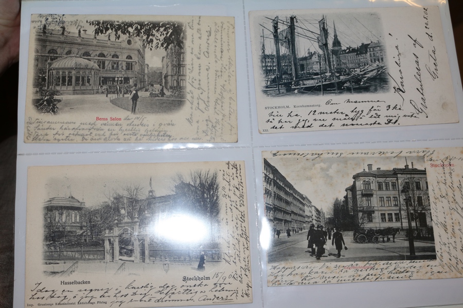 STOCKHOLM. Samling äldre kort i det lilla formatet, ca 250 olika.