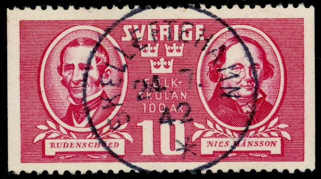 F340A3. SKELLEFTEHAMN 24.7.42. Som vanligt på utgåvan ngt ojämn tandning.