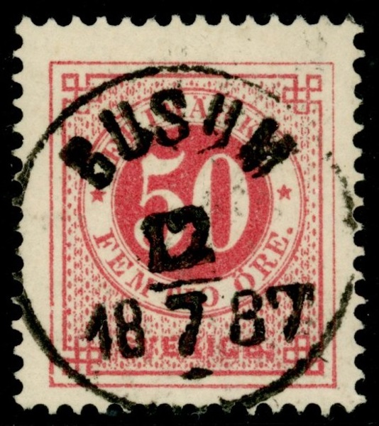 F36. GUSUM 12.7.1887. Felfritt ex!