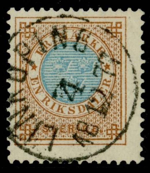 F37. LINKÖPING 4.12.1877. Fräscht ex av riksdalern. F 4000 kr