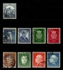 TYSKLAND/BERLIN+BUND. Lot med nio bättre stämplade märken. Mi € 400