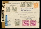 Luftpostbrev till Argentina med 5,90 kr frankering, bl.a. två ex 120 öre Birgitta som är ovanlig på brev. Något ovarsamt öppnat. Stämplat STOCKHOLM 7 31.12.41.