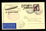 TYSKLAND/REICH. Mi382 som 1 marks frankering på zeppelinkort stpl LUFTSCHIFF GRAF ZEPPELIN 22.4.30 och BONN samma datum.