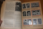 Tidsskriften LIV:s idrottsalbum, från ca 1938-40. Slitet omslag men med komplett inklistrade idolbilder på atleter jorden runt.