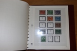 Enklare samling ringtyp-1940-talet i SAFE DUAL-album. Innehåller en del trevligt ringtyp och Oscar II, många bandmärken, mellanvalörer 1924, samt en hel del användbara stämplar.