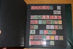 STÄMPLAR. Visiralbum ca 45 välfyllda sidor med vackra stämplar, många prakt-lyx. Tidsperiod 1880-tal-1990-tal med bra spridning. Mängder med märken!